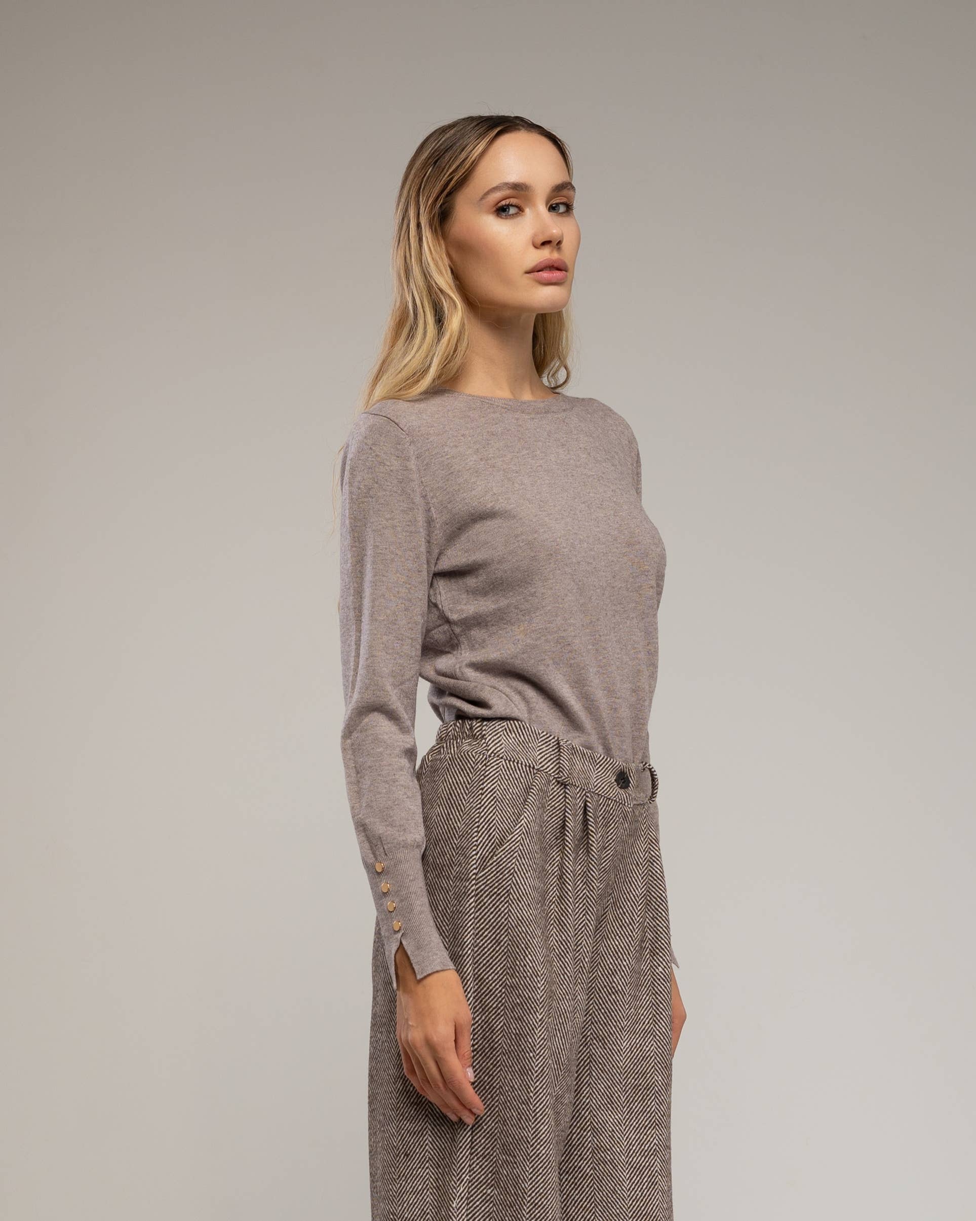 Tantra - Wholesale Knit Sweater - Women's - Fine knit sweater with wool, round neck14