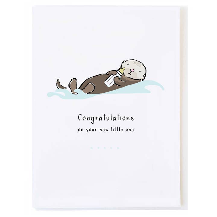 Baby Otter for wholesale by mollyOcards