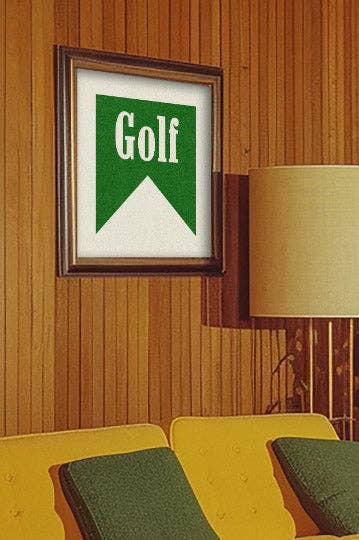 Tejas Country Club - Wholesale Art Print - Retro Golf Poster Banner Art (FLAT)4