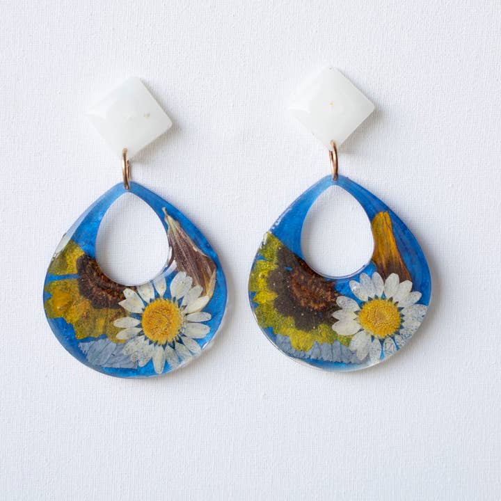 Coon Daisy, Sanvitalia, Sonnenblumen-Ohrringe für den Großhandel von pansyka