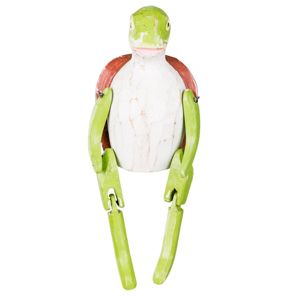 Benjamin International - Wholesale Decorative Figurine - SITTING WOODEN TURTLE2