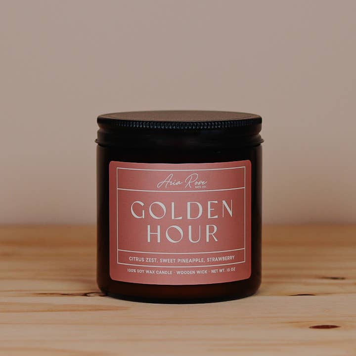 Vela Golden Hour para venta al por mayor de Aria Rose Bath Co
