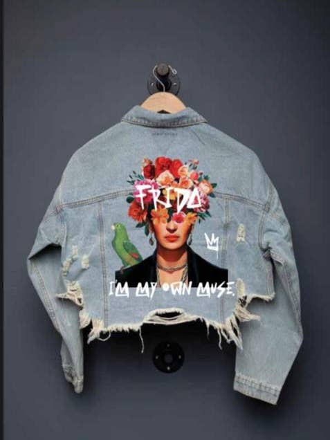 Giacca in jeans Frida Muse Crop per la vendita all'ingrosso da parte di Trio Urban