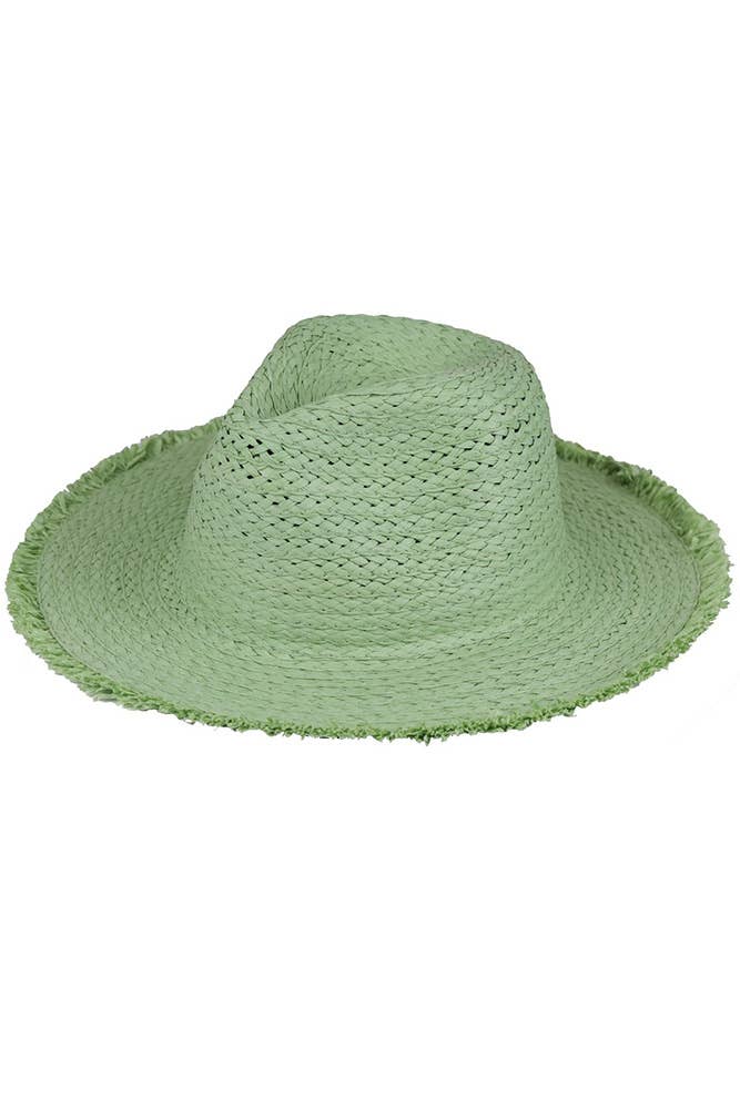 Hana - Wholesale Straw Hat - Women's - Frayed Solid Straw Hat16