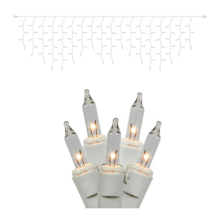 Clear Vickerman 100Lt Clear/Ww Icicle Ec Set 9'L for wholesale on Faire