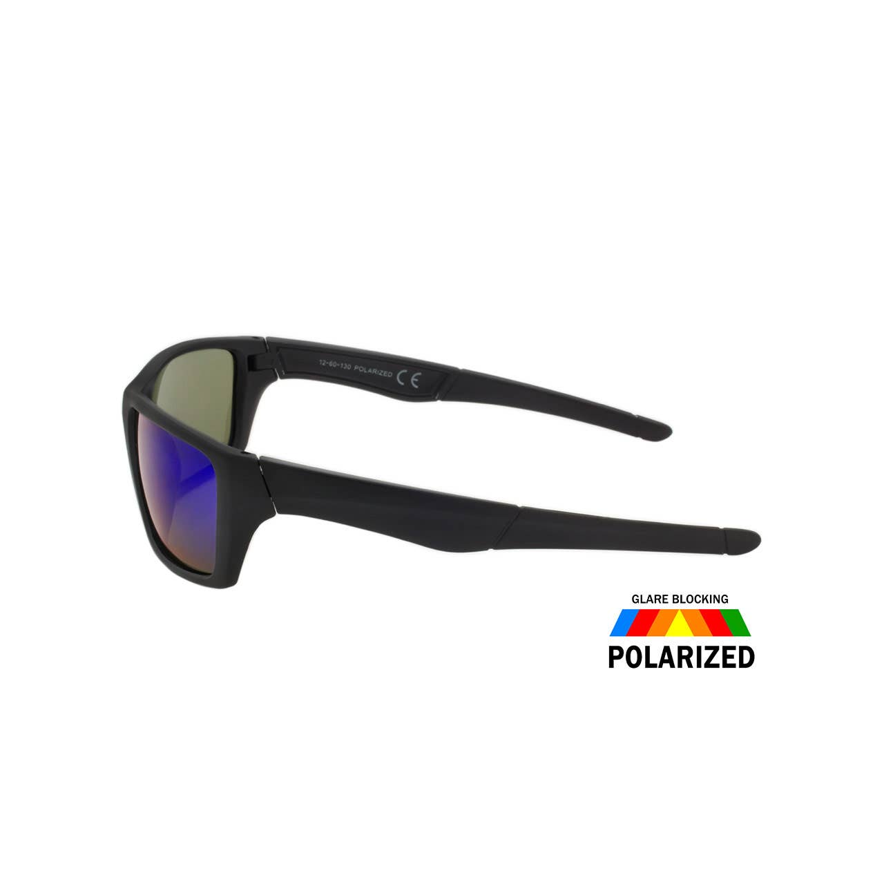 Wholesale Polarized Mens Sunglasses Sport Wrap Color Mirror Sunglass