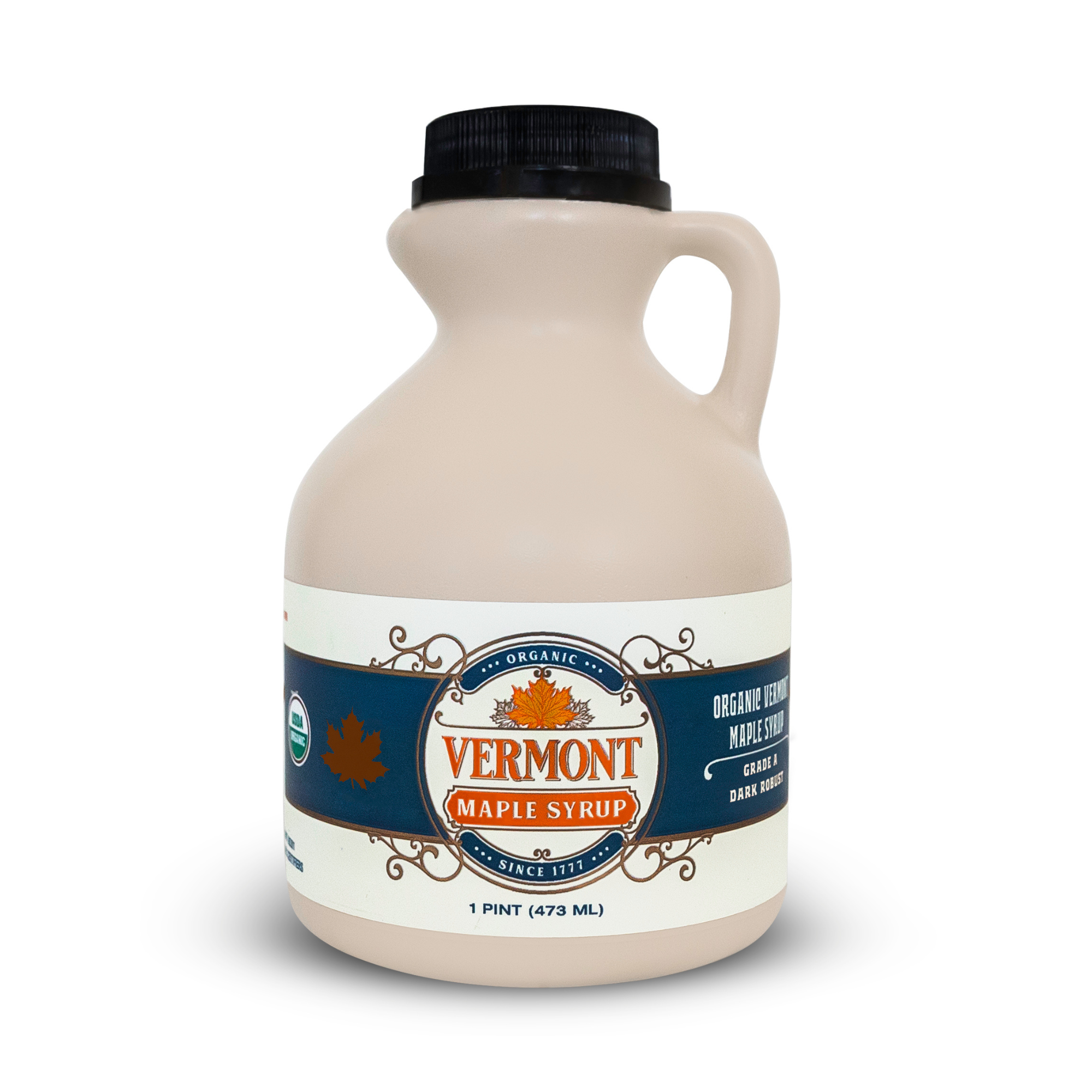 Vermont Maple Syrup - Wholesale Maple Syrup - Dark Organic Vermont Maple Syrup - Jug1