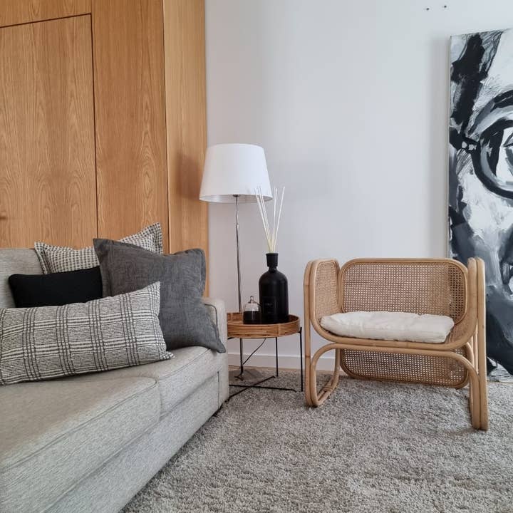 BOIS BLANC HOME LTD - Wholesale Chair - Rattan Chair With Cushion0