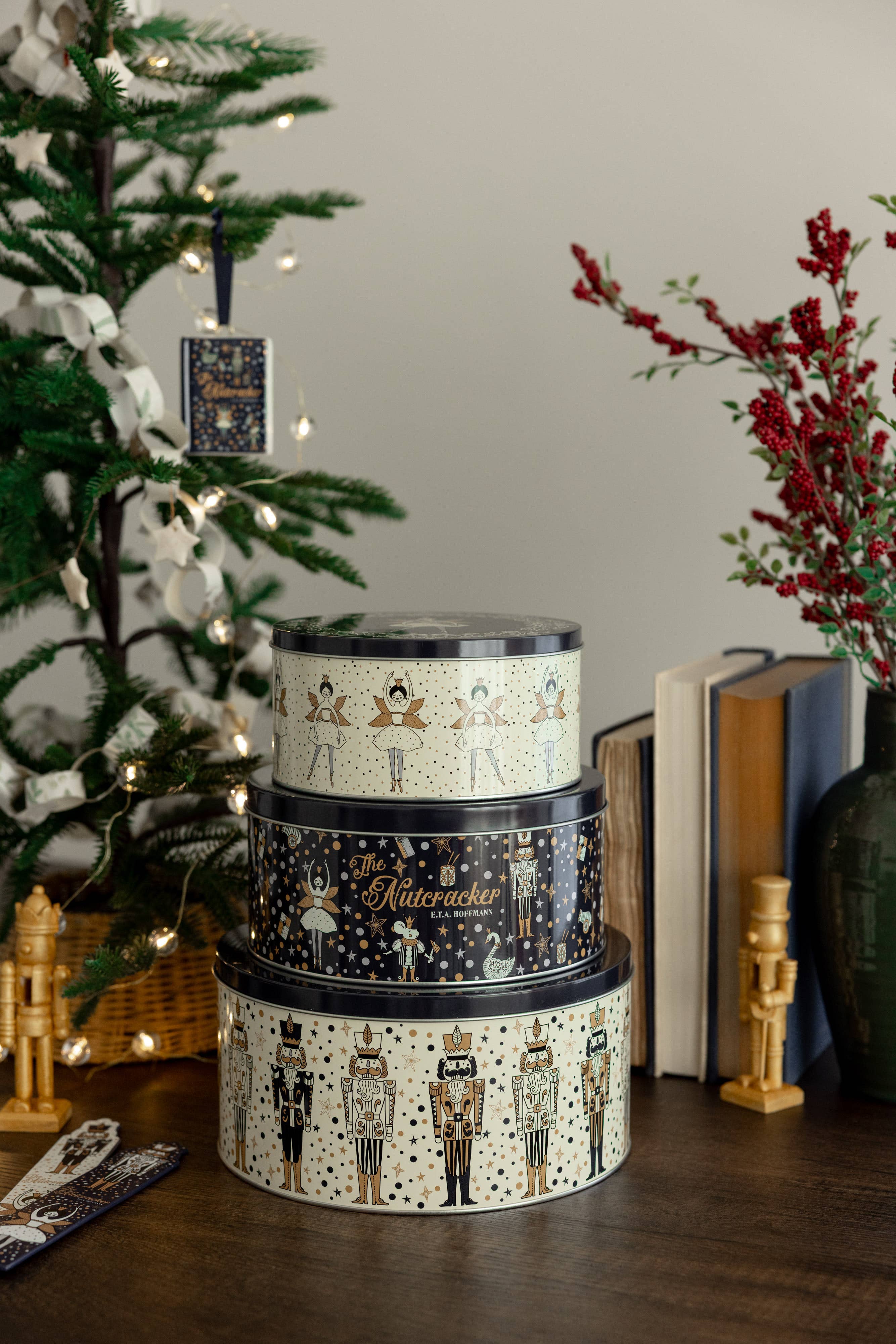 Steel Mill and Co. - Wholesale Food Storage Container - Cookie Tins (Set of 3), The Nutcracker2