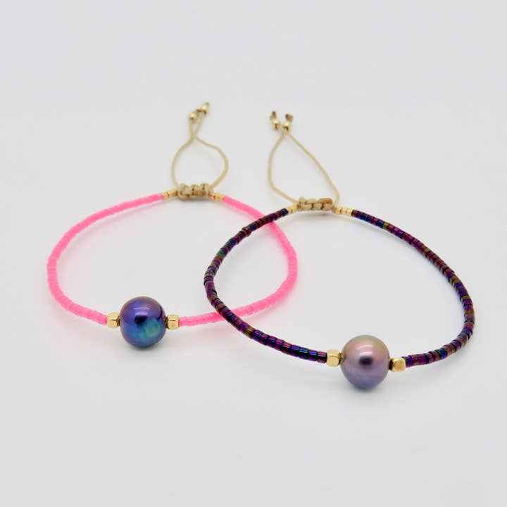 Påfugl Ferskvandsperle Armbånd - Begrænset Udgave for engroshandel hos Rosamariposa