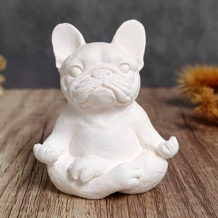 French Bulldog Figurine: Desk Buddy, Dog Lover, Meditation for wholesale by Eco Chic Lines