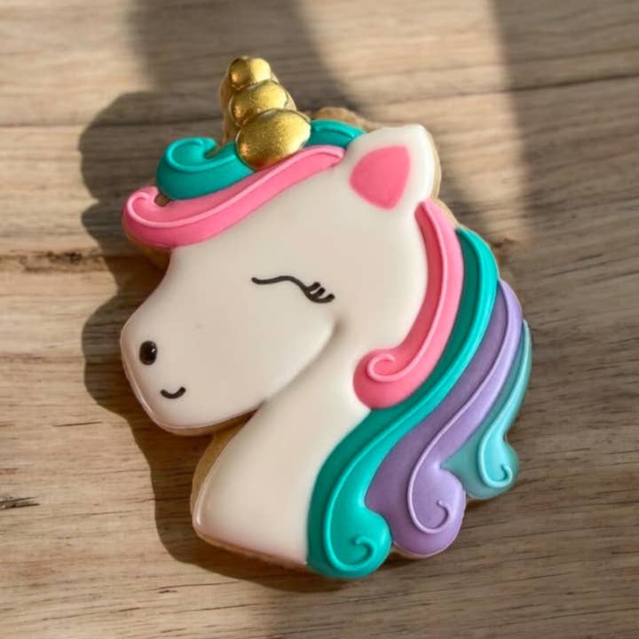 Unicorn Sugar Cookie for wholesale by Wildflour Bakery