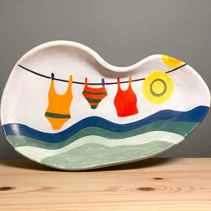 Thetis Art Studio - Wholesale Decorative Plate/Dish/Bowl - Piatto di Pesce Leggero2