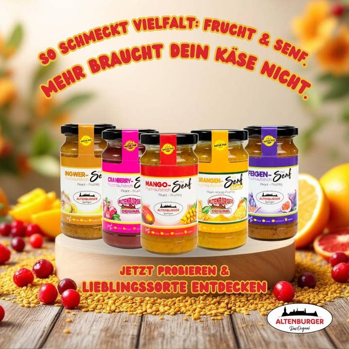 Altenburger Senf & Feinkost GmbH & Co. KG - Wholesale Jam/Jelly - Mango fruit spread with mustard - sweet5