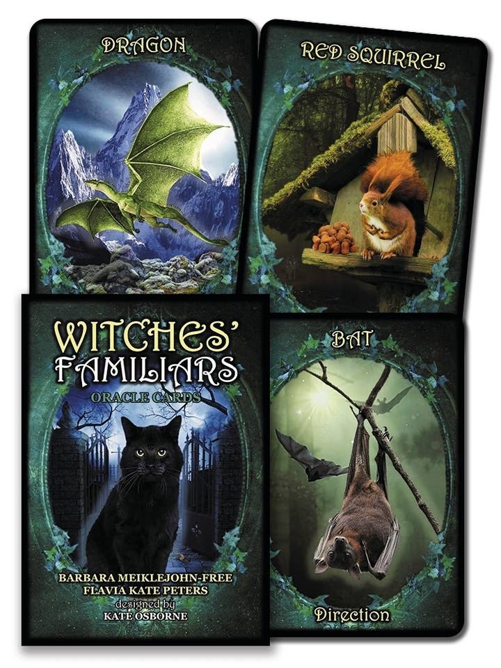 Witches' Familiars Oracle Cards for wholesale by Llewellyn Worldwide
