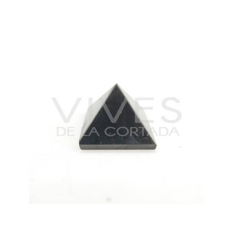 Vives de la Cortada S.L - Wholesale Spiritual Stone/Crystal - Small Polished Shungite Pyramid Shiny 2.5x2.5cm1