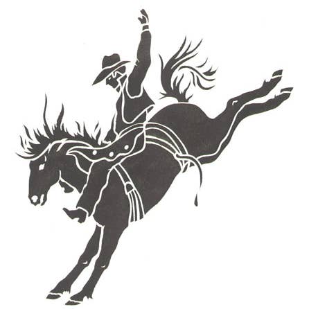 Stencil da parete Ride 'M per la vendita all'ingrosso da parte di Designer Stencils