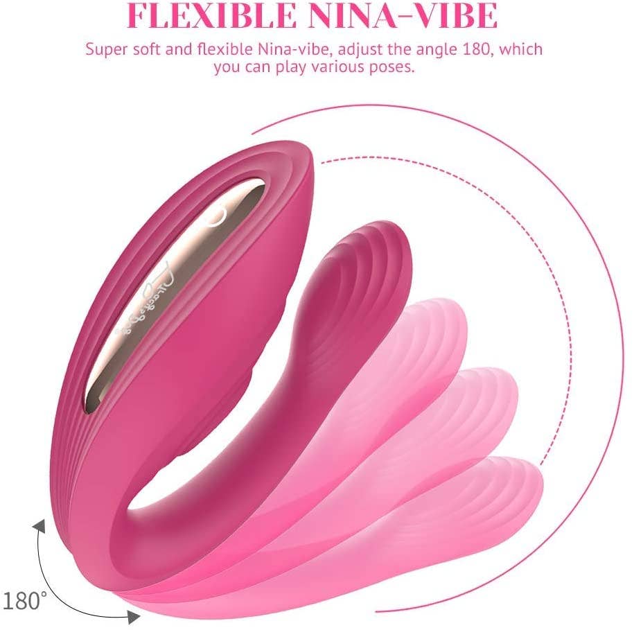 Tracy’s Dog - Wholesale Sex Toy - Tracy's Dog Nina Vibe Couple Vibrator Rose Red5