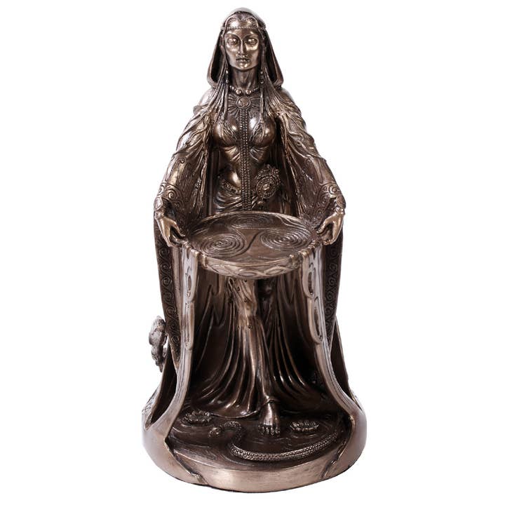 Pacific Trading - Vente Figurine décorative - Déesse celtique Danu en bronze
