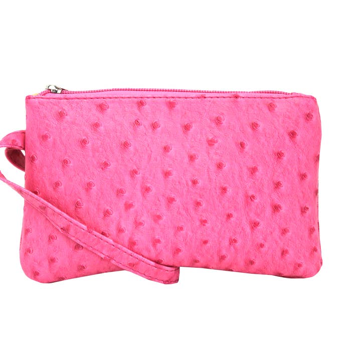 22 Tote - Wholesale Wristlet - Vibrant Ostrich Wristlet13