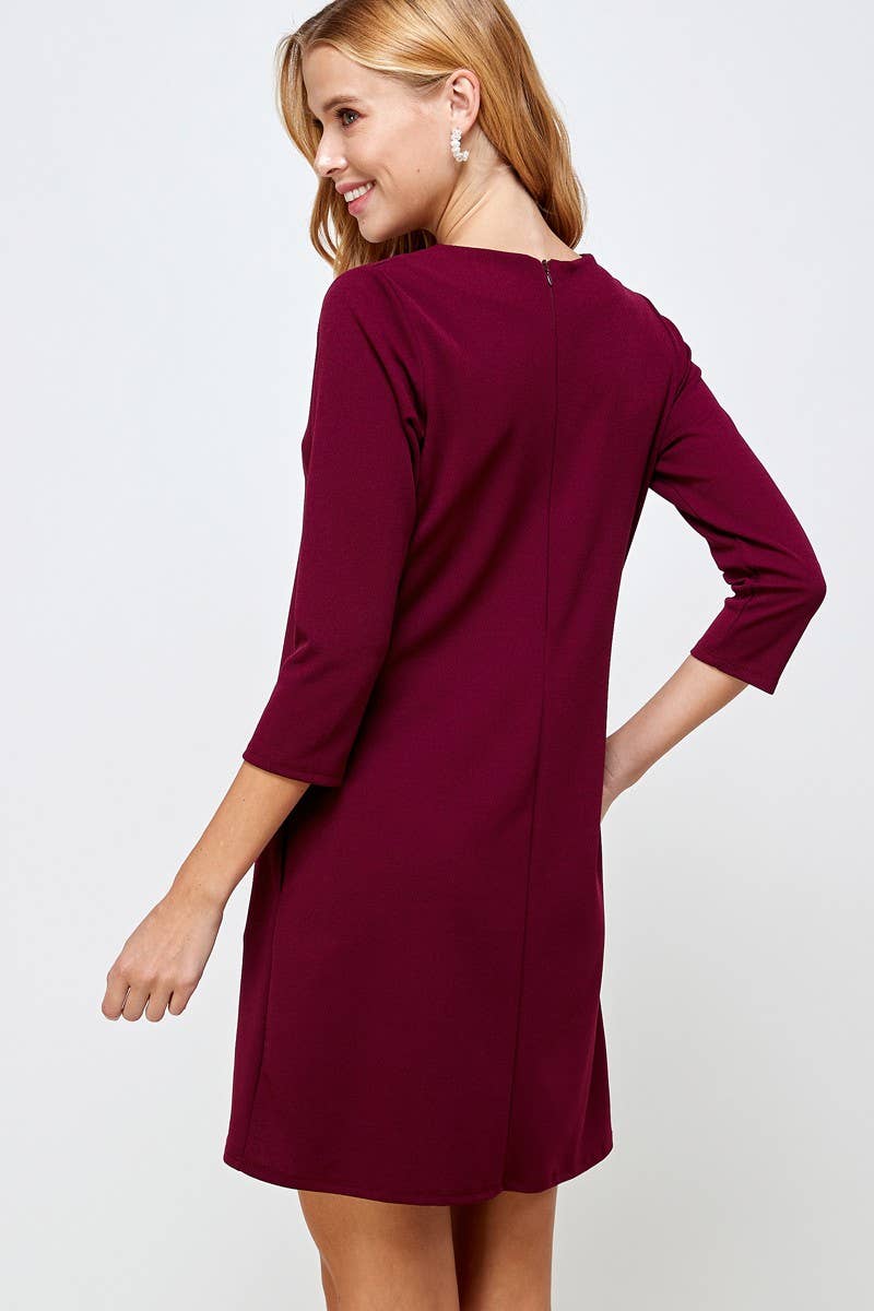 Vanilla Monkey - Wholesale Dress - Women's - Solid Shift Dress4