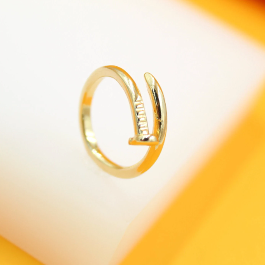 MIA Jewelry - Wholesale Band/Stacked Ring - 18K Gold Filled Nail Cuff Ring1