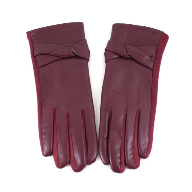 Pretty Persuasions - Wholesale Gloves - Women's - A25013 Faux Leather Gloves2