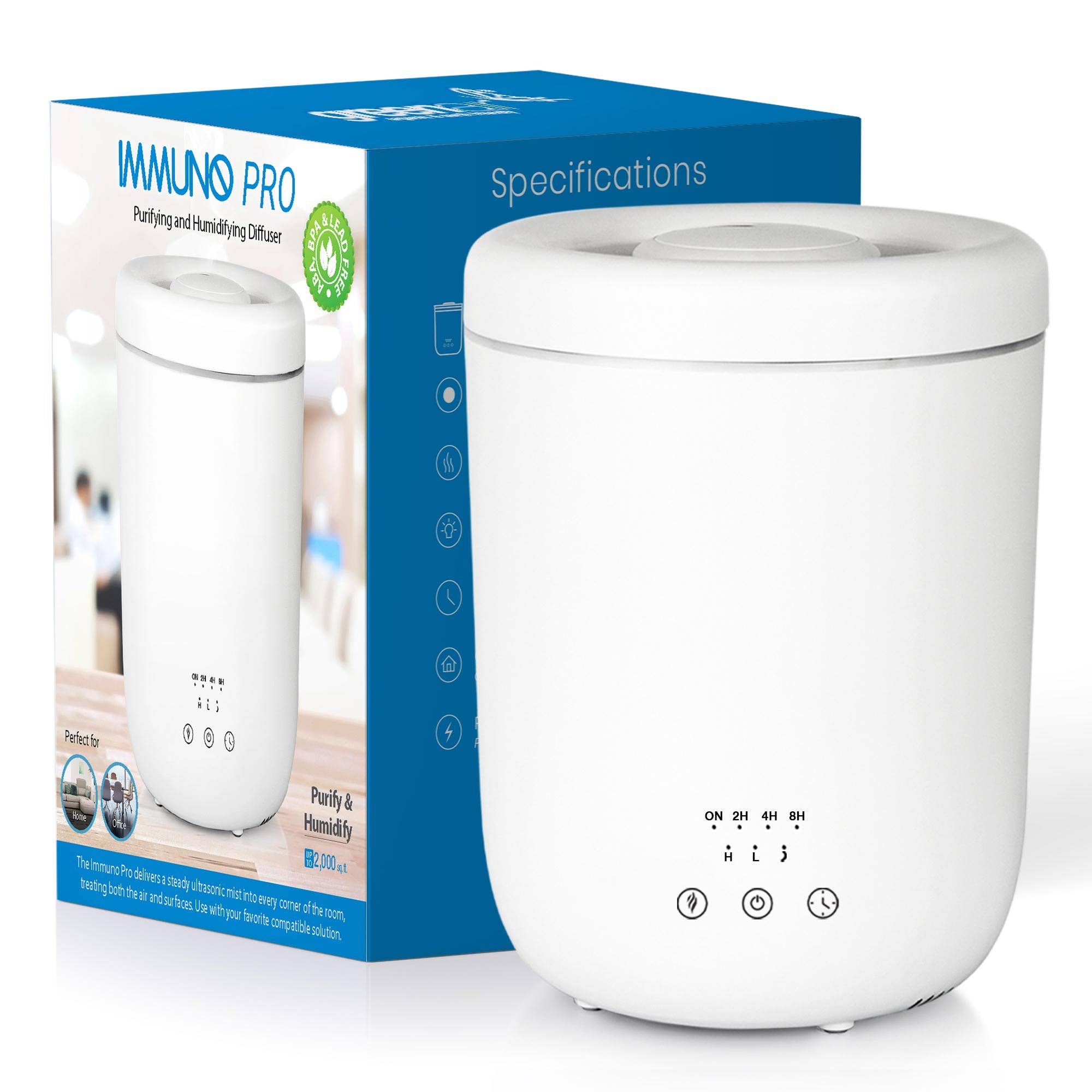 Greenair Inc. - Vente Diffuseur électronique - ProMister - humidificateur/diffuseur/veilleuse haute capacité3