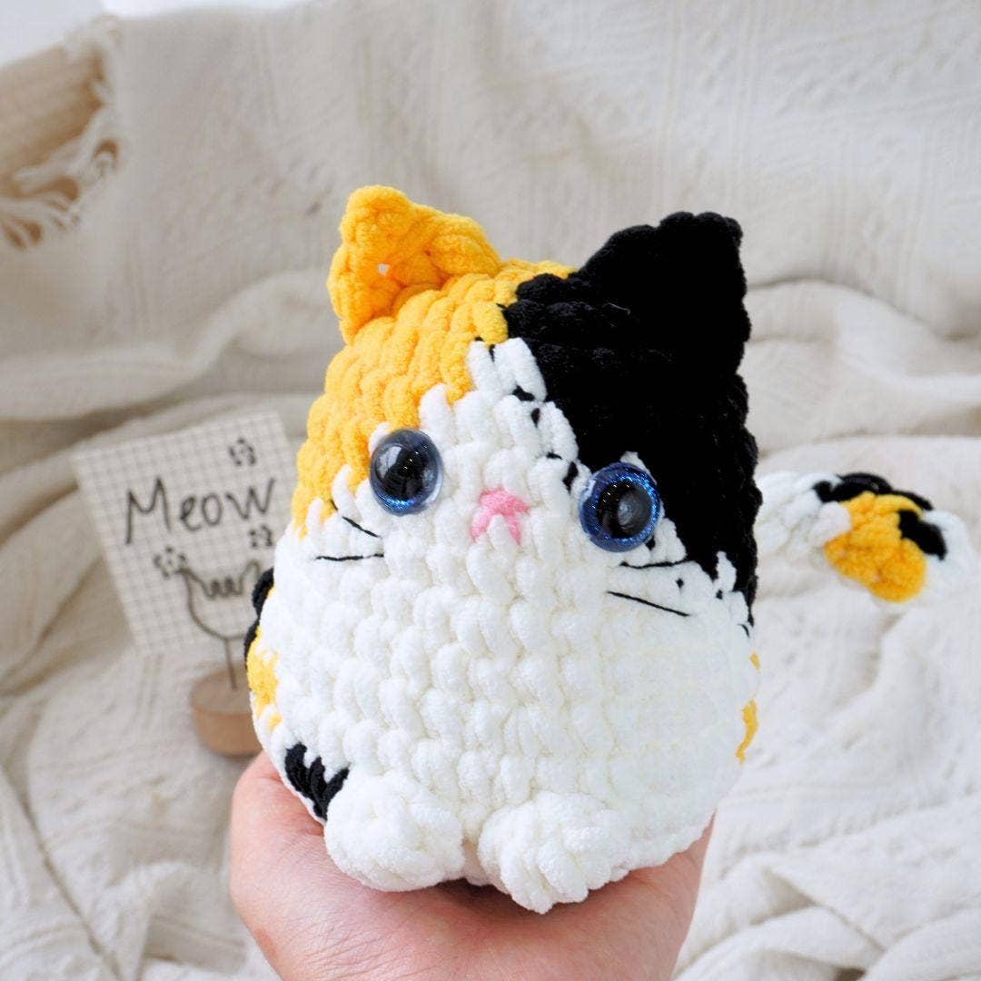 TOMOPOD LLC - Wholesale Stuffed/Plush Toy - Kids & Baby - Crochet Chonky Cats, Cute Amigurumi Cat Plushies 2