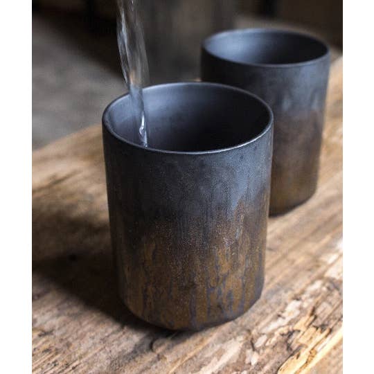 Gohobi (We cover U.S. import duties) - Wholesale Coffee Mug - Gohobi Ceramic Japanese style golden teacup stoneware coffee4