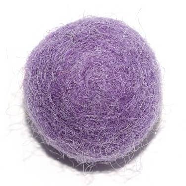 Viltbal van wol 20 mm paars voor wholesale door Fais-le toi-même