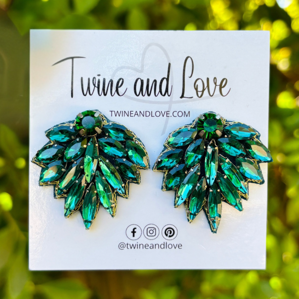 Twine and Love – Brincos de argola por atacado – Brincos Jadda Bead com Joias0