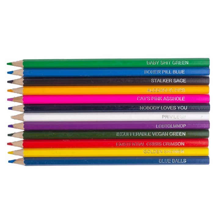 MilkToast Brands - Vendita all'ingrosso Matite colorate - Matite Colorate Offensive - Set da 484