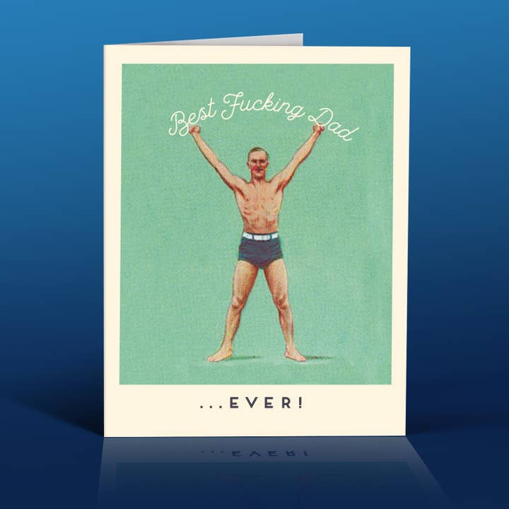 offensivedelightful - Wholesale Father’s Day card - BEST DAD EVER GREEN father's day card3