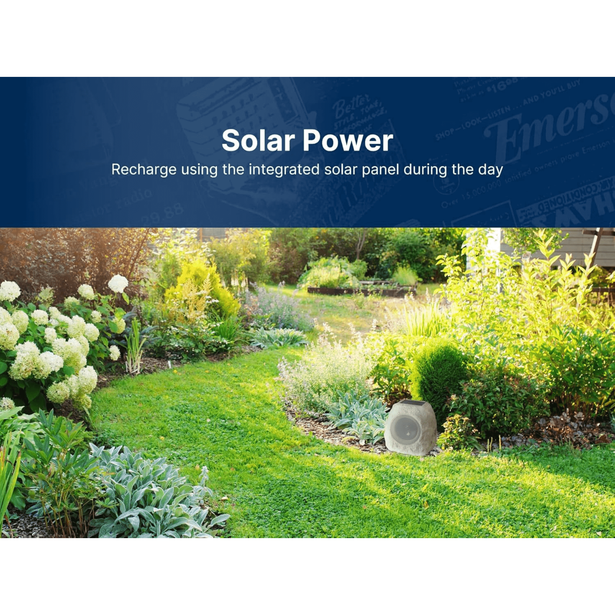 JupiterGear Home - Wholesale Speakers - Emerson Rock Party Solar Multicolor LED Bluetooth Speaker7