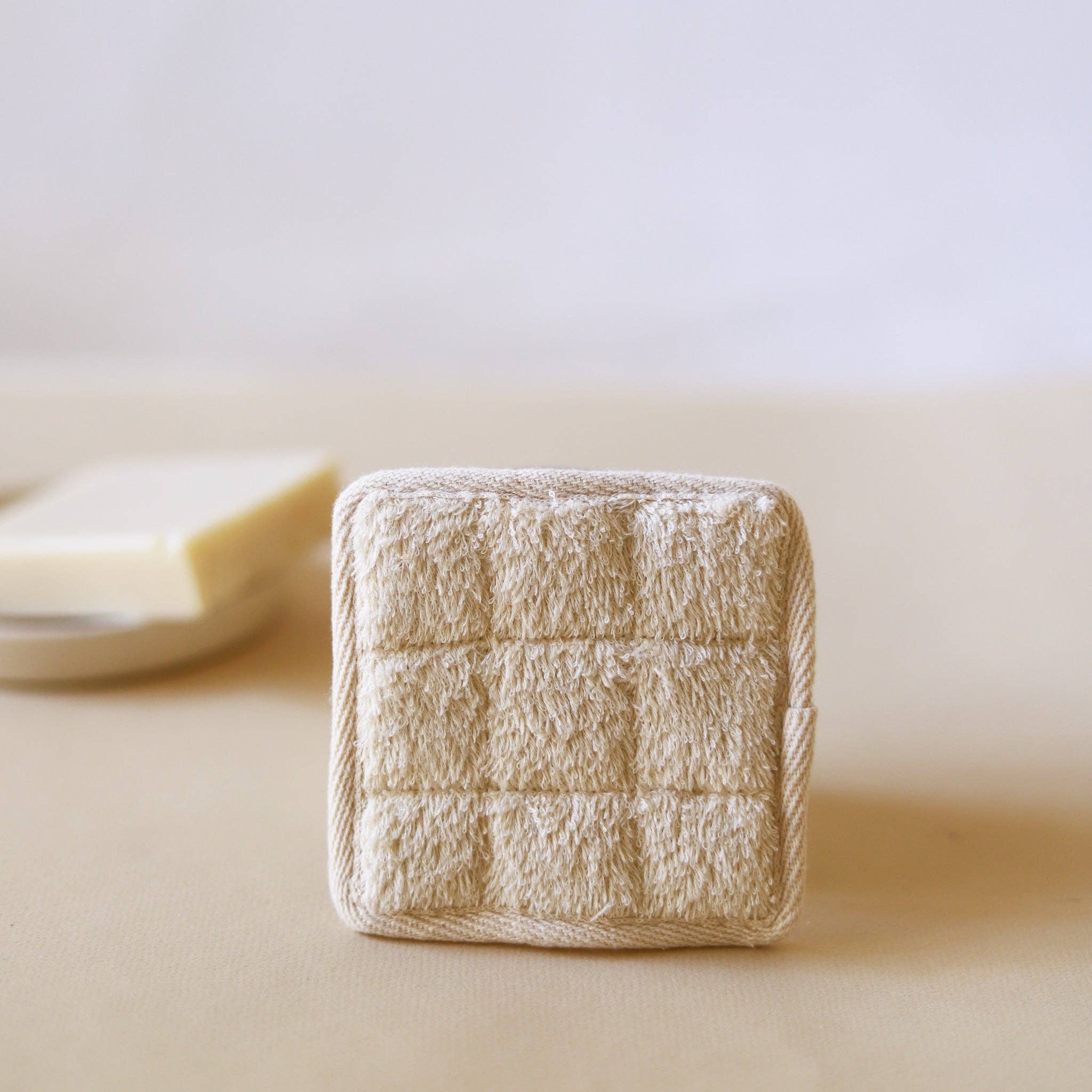 Chickidee - Venta al por mayor Pufs/esponjas de baño - Exfoliante cuadrado de algodón Terry Organic Lifestyle2