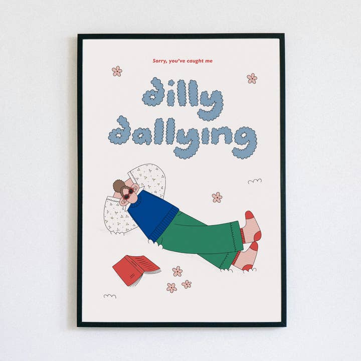 'Dilly Dallying' Art Print for wholesale by Hollie Fuller