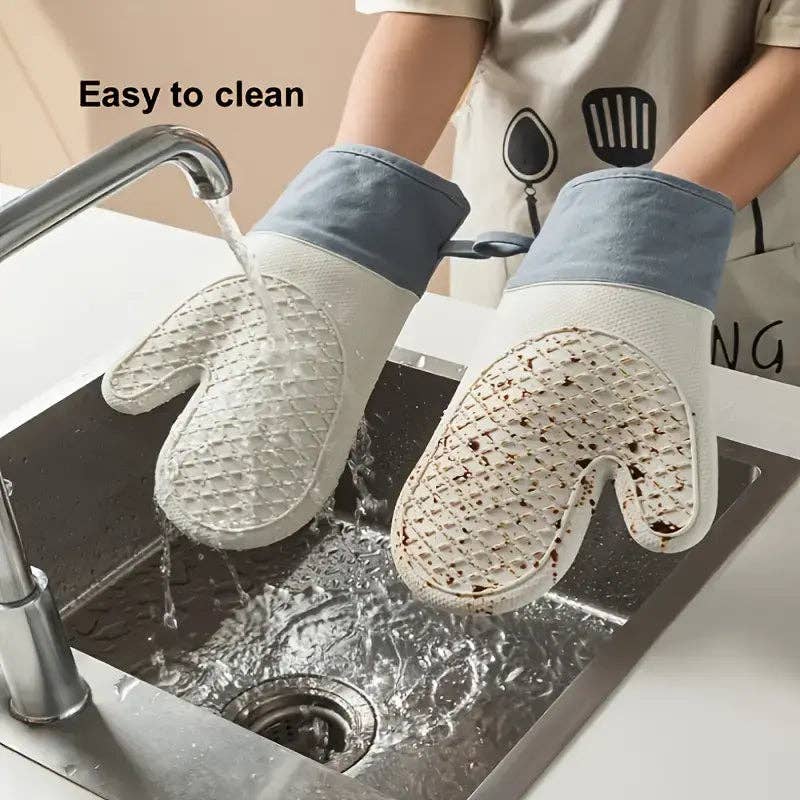 Huis Van Merken - Wholesale Oven Mitt/Pot Holder - Versatile Silicone Kitchen Gloves - Heat Resistant, Waterproof & Non-Stick2