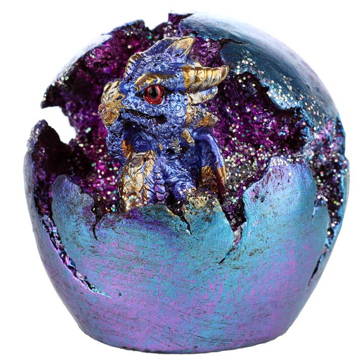 Puckator Ltd - Wholesale Ornament - Baby Dragon LED Geode Hatching Dragon Egg