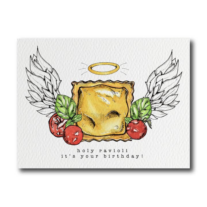 Heiliger Ravioli, es ist dein Geburtstag! für den Großhandel von CARDS BY ALLIE