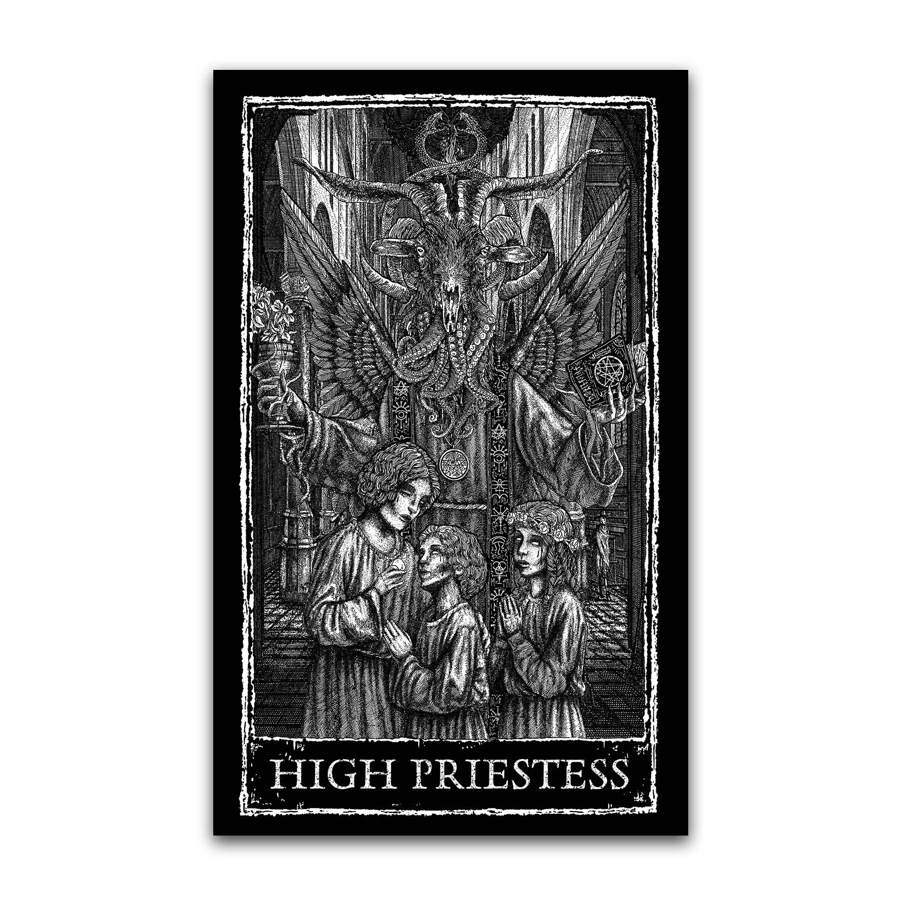 Mortus Viventi – wholesale Poster – High Priestess 11x17 Tarot Card Poster Print0
