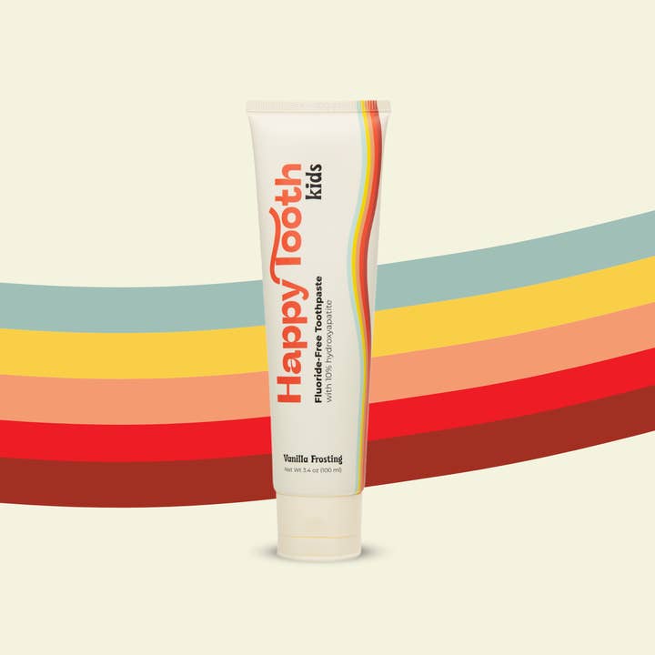 Natural Hydroxyapatite Toothpaste - Vanilla Frosting for wholesale by Happy Tooth Products LLC