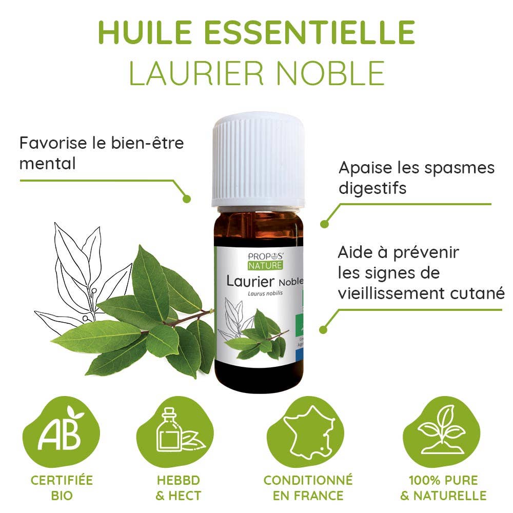 Propos'Nature - Wholesale Essential Oil - Organic Noble Laurel Essential Oil 10ml5