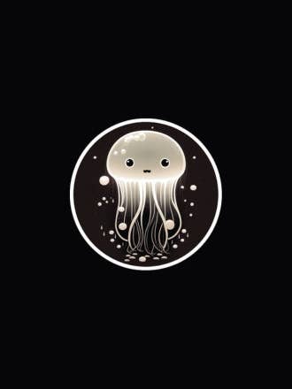 Autocollant étoilé pour la vente par Unruly Femme