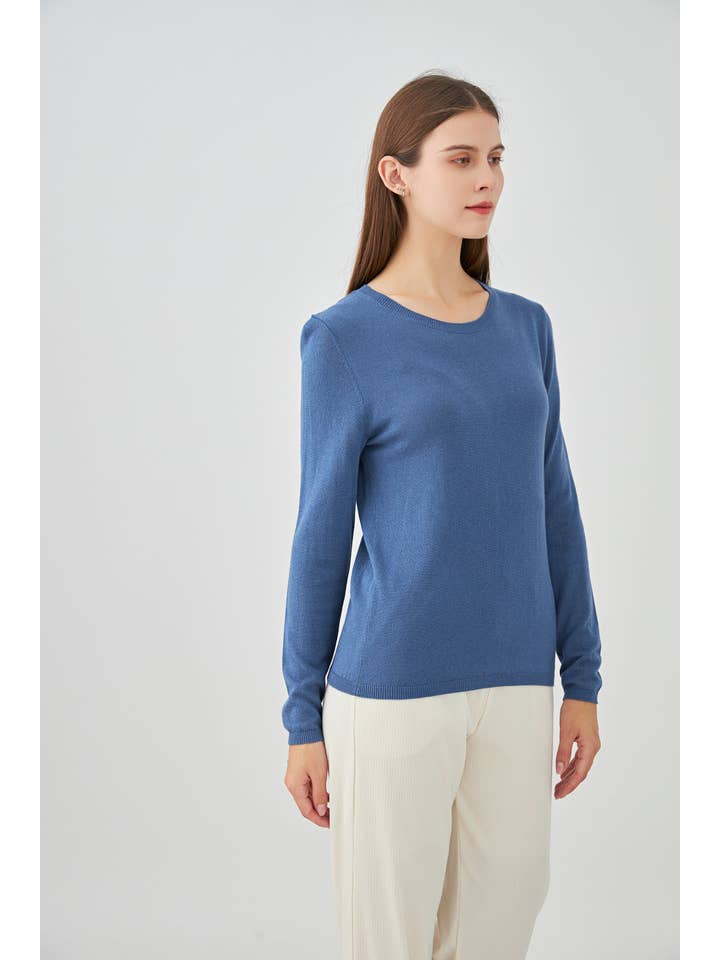 jw.atelier - Wholesale Pullover-trui - Dames - Ronde hals trui van zijde en kasjmier26