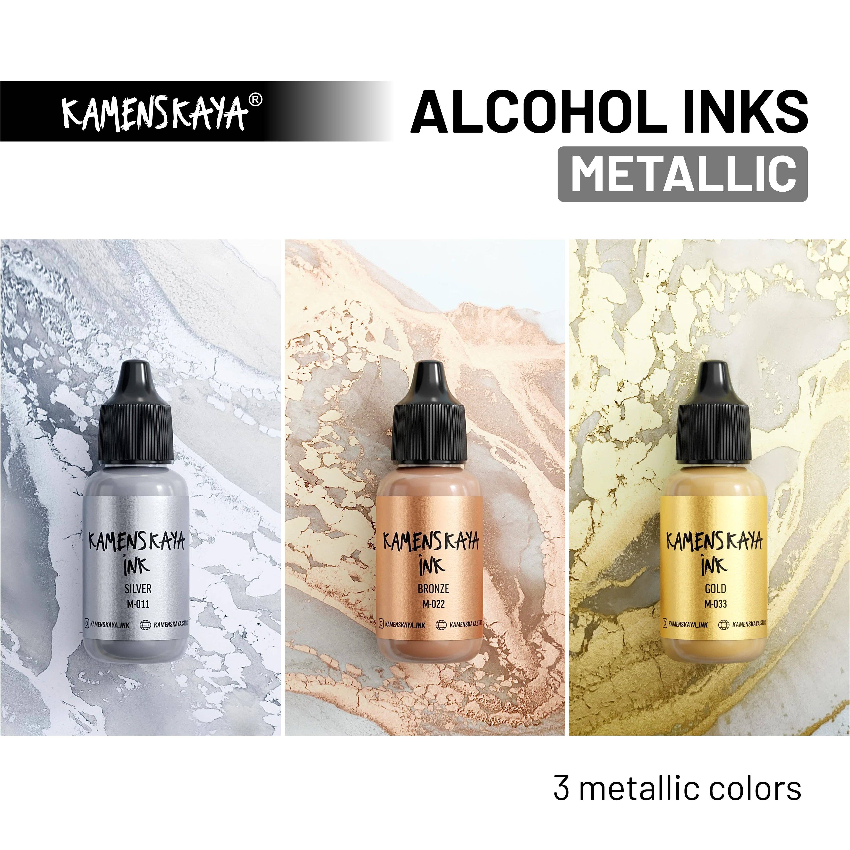 KAMENSKAYA - Wholesale Craft Supplies - Metallic Alcohol Ink M-033 'Gold'2