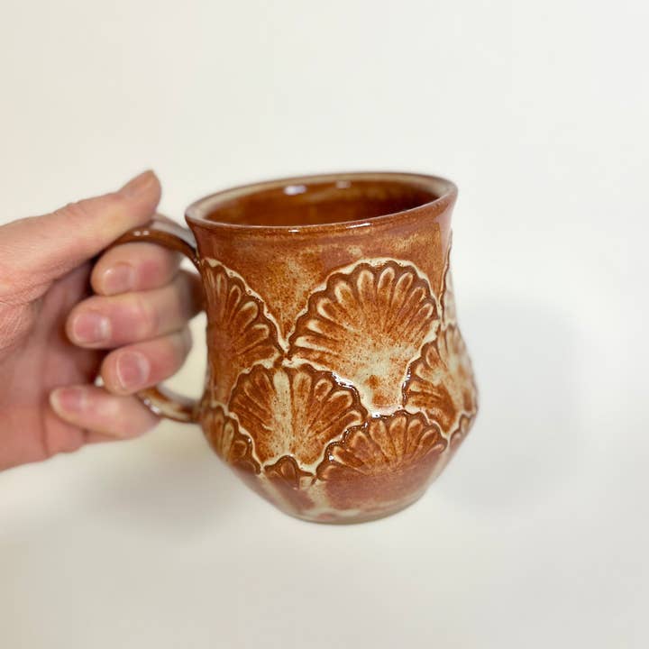 KF Stoneware - Venta al por mayor Taza - Taza de cerámica artesanal con borde festoneado - 530 ml13