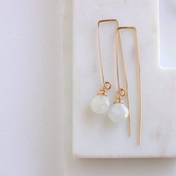 Linda Trent Jewelry - Vendita all'ingrosso Orecchini pendenti - Infila pietra di luna3