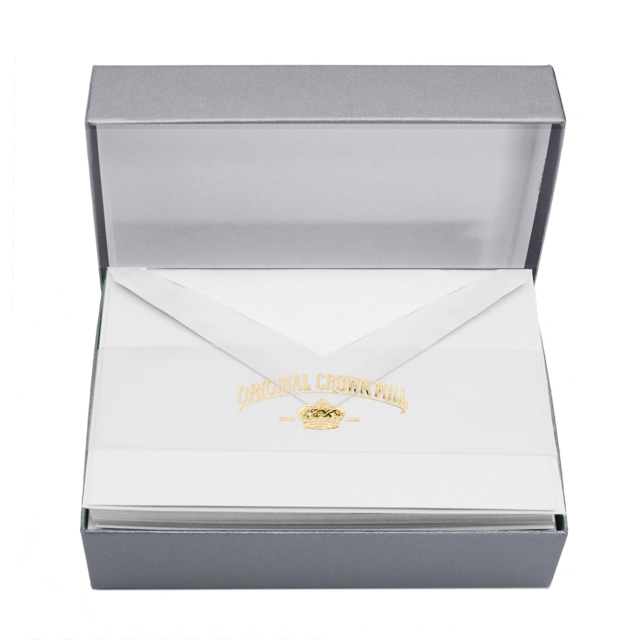 Royal Posthumus - Wholesale Stationery/Notecard Set - Crown Mill | Silver Line | Verged | 10,5x15,5cm | 5 colors0