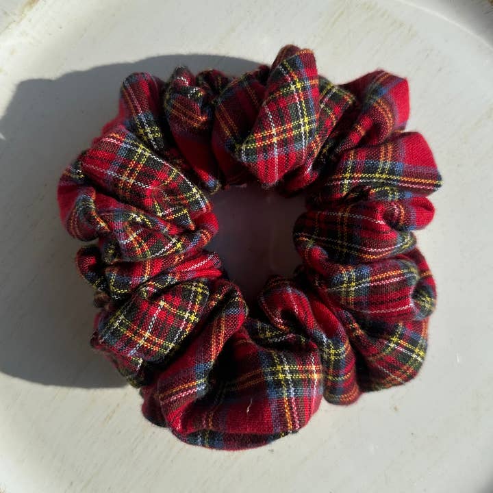 Tartan Scrunchie for wholesale by Stiched by Lexi